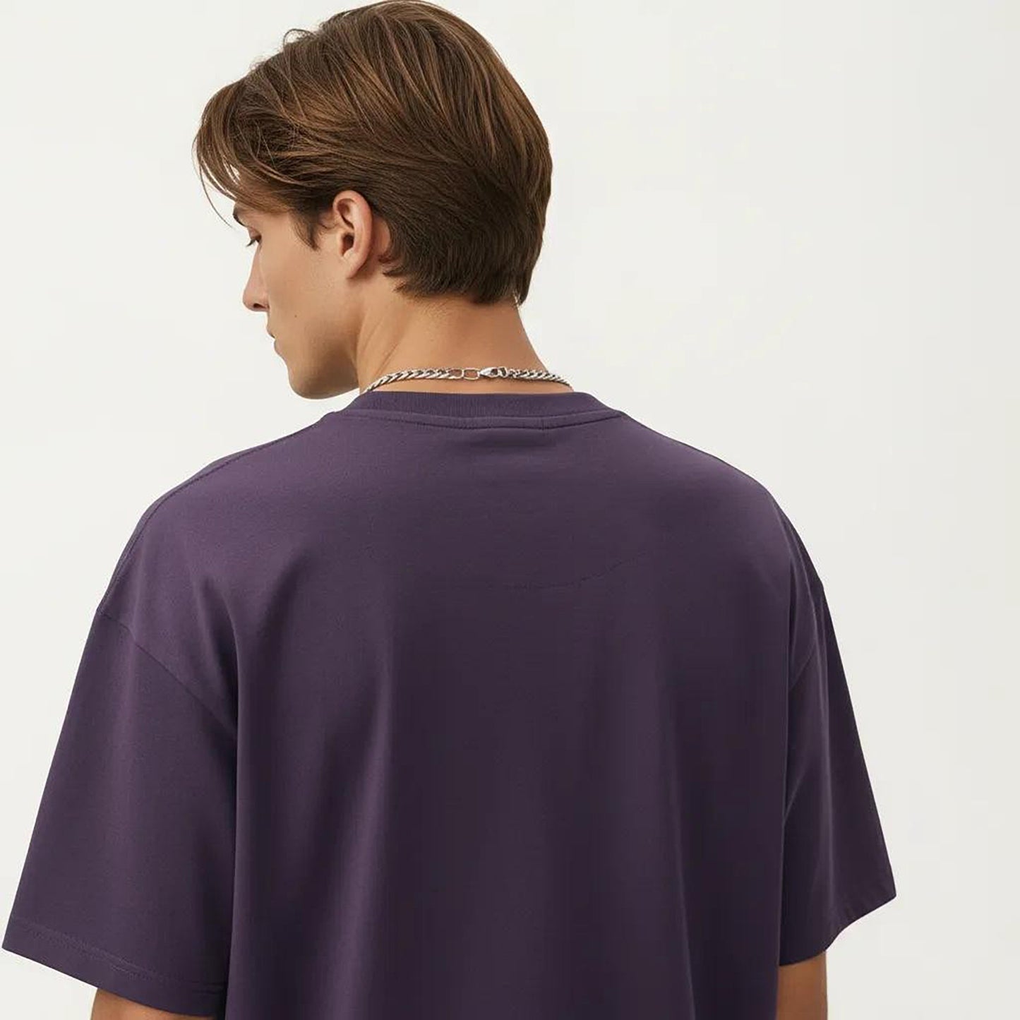 Men's Short Sleeve Graphic T-Shirt with Minimal Embroidered Details