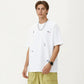 Men's Short Sleeve Graphic T-Shirt with Minimal Embroidered Details