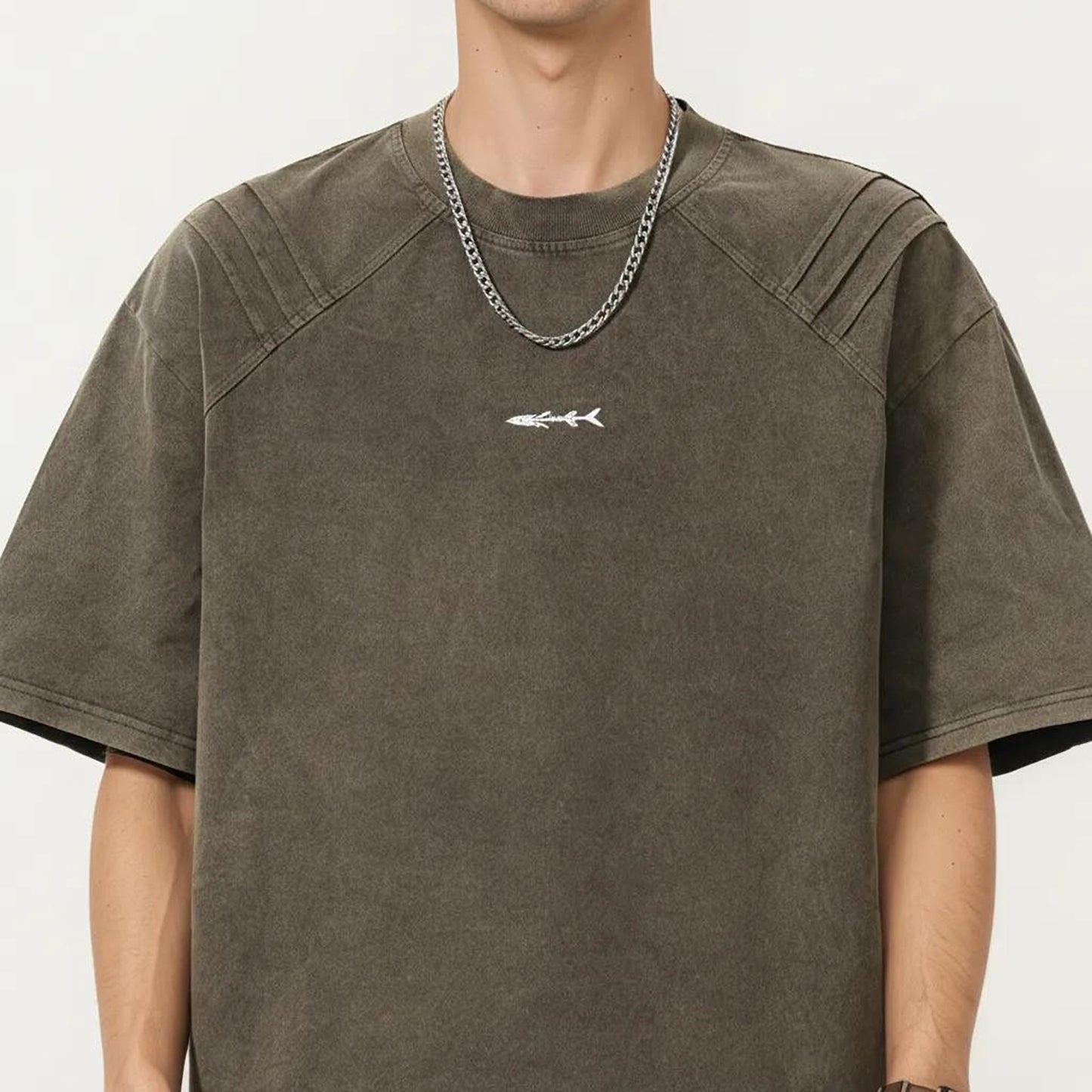 Men's Short Sleeve Crew Neck Graphic T-Shirt with Relaxed Fit
