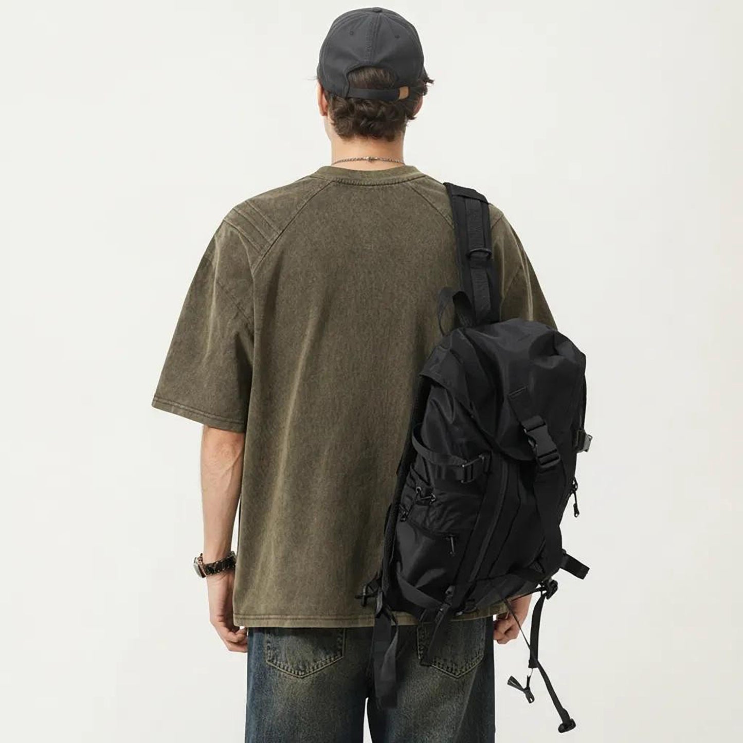 Men's Short Sleeve Crew Neck Graphic T-Shirt with Relaxed Fit