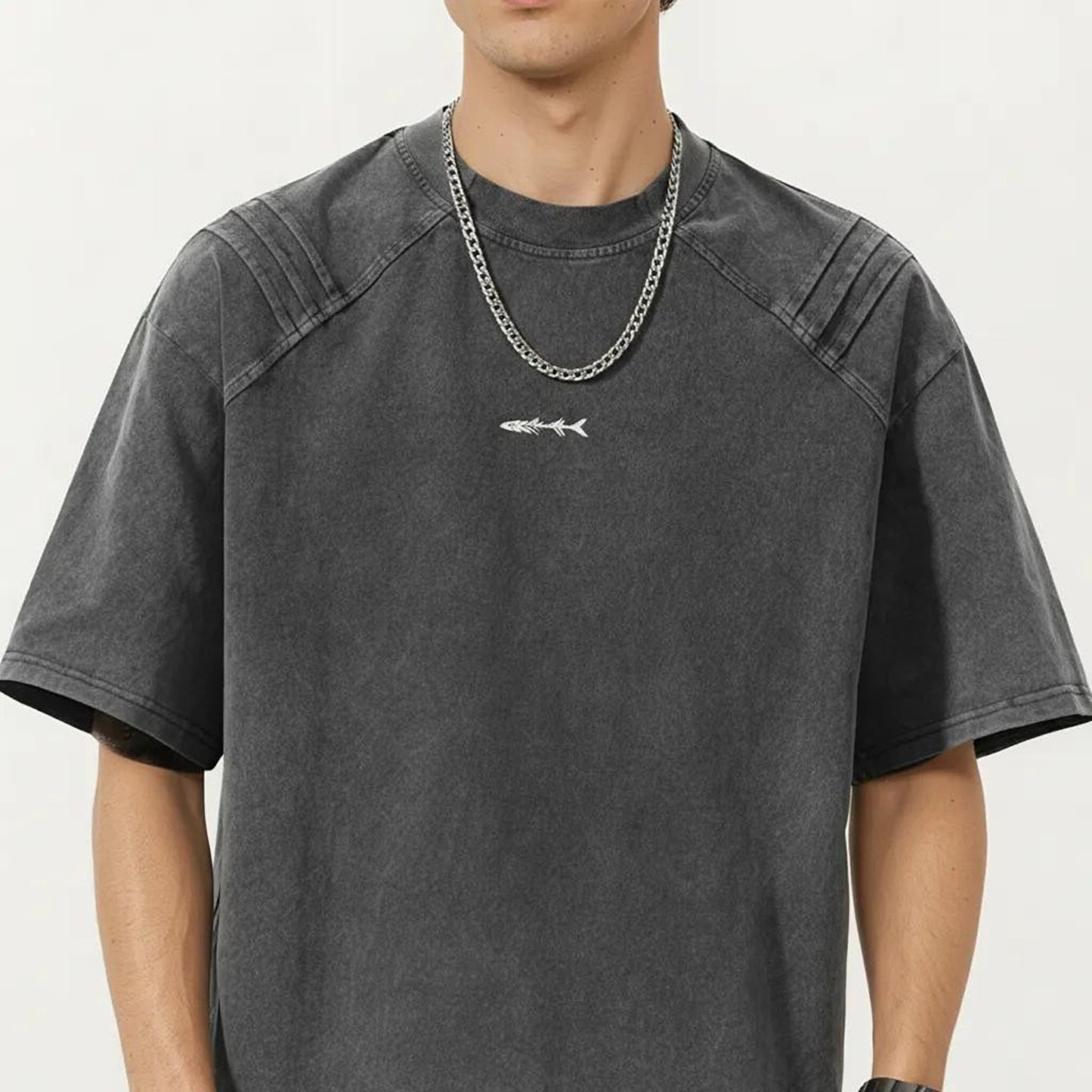 Men's Short Sleeve Crew Neck Graphic T-Shirt with Relaxed Fit
