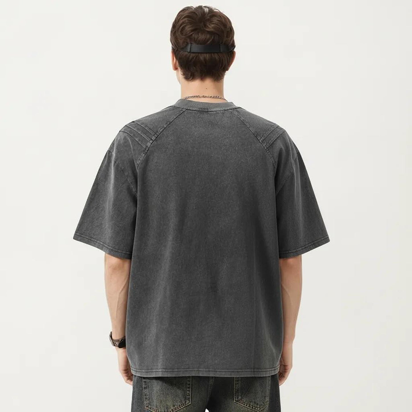 Men's Short Sleeve Crew Neck Graphic T-Shirt with Relaxed Fit