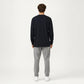 Men's Long Sleeve Crew Neck Pullover Top with Relaxed Fit and Soft Knit Feel