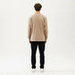 Men's Long Sleeve Crew Neck Pullover Top with Relaxed Fit and Soft Knit Feel