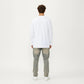 Men's Long Sleeve Crew Neck Pullover Top with Relaxed Fit and Soft Knit Feel