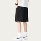 Men's Drawstring Waist Relaxed Fit Casual Shorts with Lightweight Woven Feel