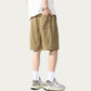 Men's Drawstring Waist Relaxed Fit Casual Shorts with Lightweight Woven Feel
