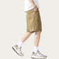 Men's Drawstring Waist Relaxed Fit Casual Shorts with Lightweight Woven Feel