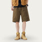 Men's Drawstring Waist Utility Casual Shorts with Relaxed Fit
