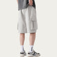 Men's Drawstring Waist Cargo Utility Casual Shorts with Relaxed Fit