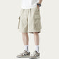 Men's Drawstring Waist Cargo Utility Casual Shorts with Relaxed Fit