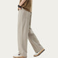 Men's Straight Leg Relaxed Fit Woven Pants with Clean Seam Finish