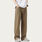 Men's Straight Leg Relaxed Fit Woven Pants with Clean Seam Finish