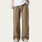 Men's Straight Leg Relaxed Fit Woven Pants with Clean Seam Finish