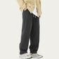 Men's Relaxed Fit Straight Leg Drawstring Pants with Soft Knit Texture