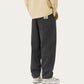 Men's Relaxed Fit Straight Leg Drawstring Pants with Soft Knit Texture