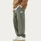 Men's Relaxed Fit Straight Leg Drawstring Pants with Soft Knit Texture