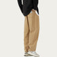 Men's Relaxed Fit Straight Leg Drawstring Pants with Soft Knit Texture