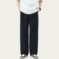 Men's Relaxed Fit Straight Leg Woven Pants with Clean Seam Detailing