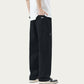 Men's Relaxed Fit Straight Leg Woven Pants with Clean Seam Detailing
