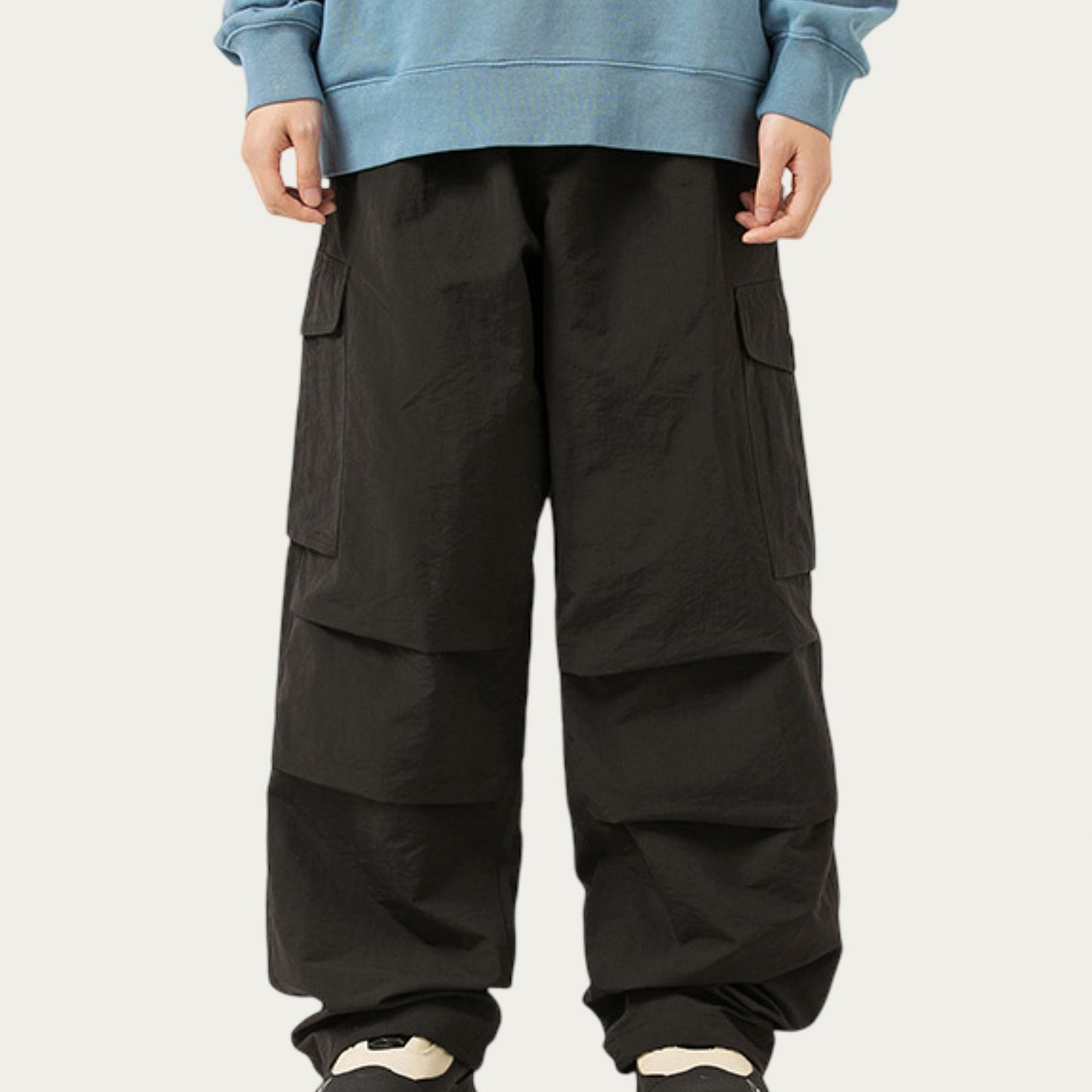 Men's Relaxed Fit Utility Cargo Pants with Multi Pocket Design