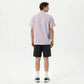 Men's Short Sleeve Athletic T-Shirt with Half Zip Mock Neck Contrast Panels Breathable Lightweight