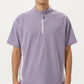 Men's Short Sleeve Athletic T-Shirt with Half Zip Mock Neck Contrast Panels Breathable Lightweight
