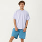 Men's Short Sleeve Athletic T-Shirt with Contrast Shoulder Panels Lightweight Breathable