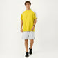 Men's Short Sleeve Athletic T-Shirt with Contrast Shoulder Panels Lightweight Breathable