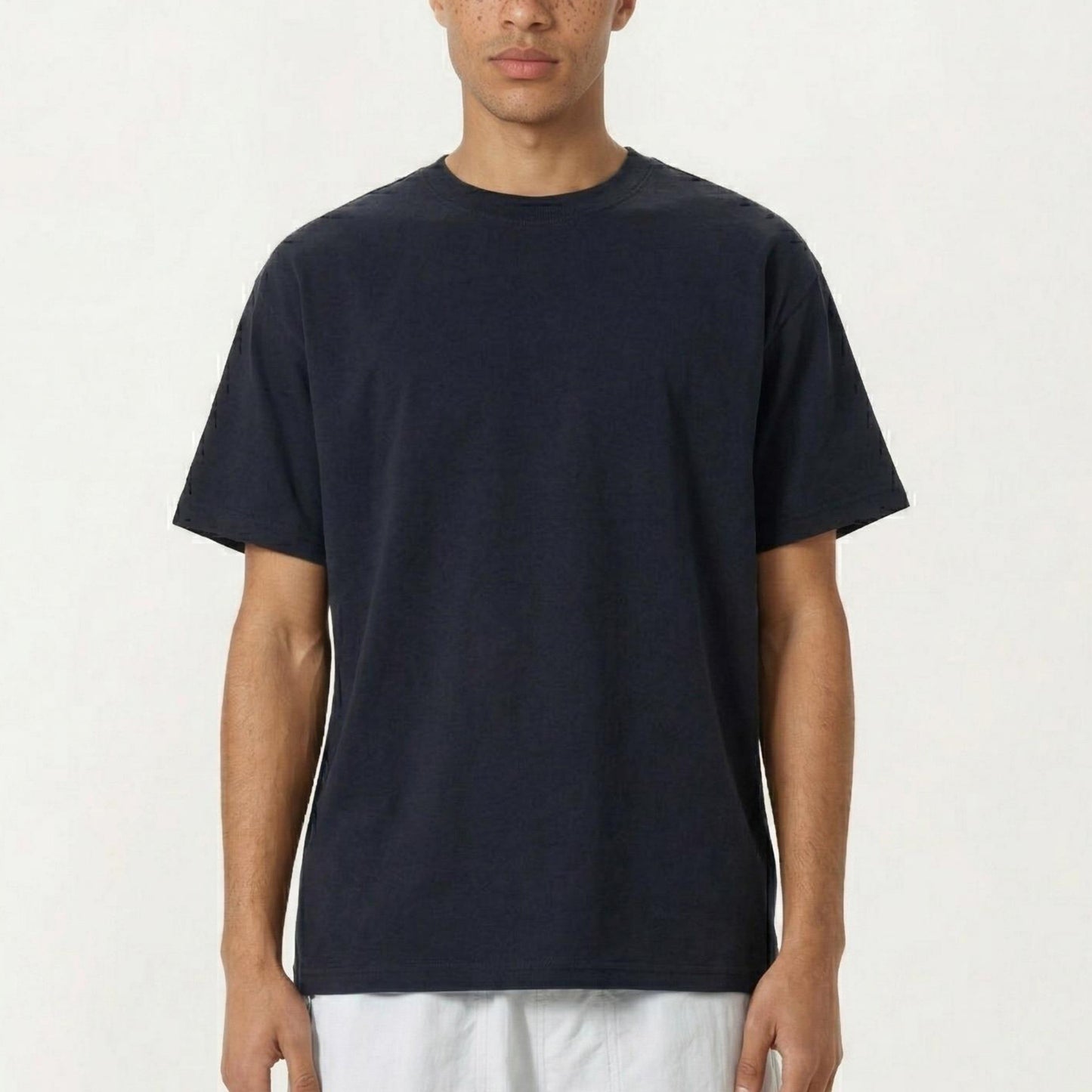 Men's Short Sleeve Oversized T-Shirt with Relaxed Fit Soft Lightweight Everyday Essential Top
