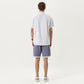 Men's Short Sleeve Athletic T-Shirt with Half Zip Mock Neck Lightweight Breathable Fabric