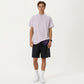 Men's Short Sleeve Athletic T-Shirt with Half Zip Mock Neck Lightweight Breathable Fabric
