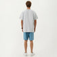 Men's Short Sleeve Athletic T-Shirt with Contrast Seam Detail Breathable Lightweight Fabric
