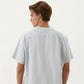 Men's Short Sleeve Athletic T-Shirt with Contrast Seam Detail Breathable Lightweight Fabric
