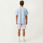 Men's Short Sleeve Athletic T-Shirt with Contrast Seam Detail Breathable Lightweight Fabric
