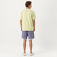 Men's Short Sleeve Athletic T-Shirt with Contrast Seam Detail Breathable Lightweight Fabric
