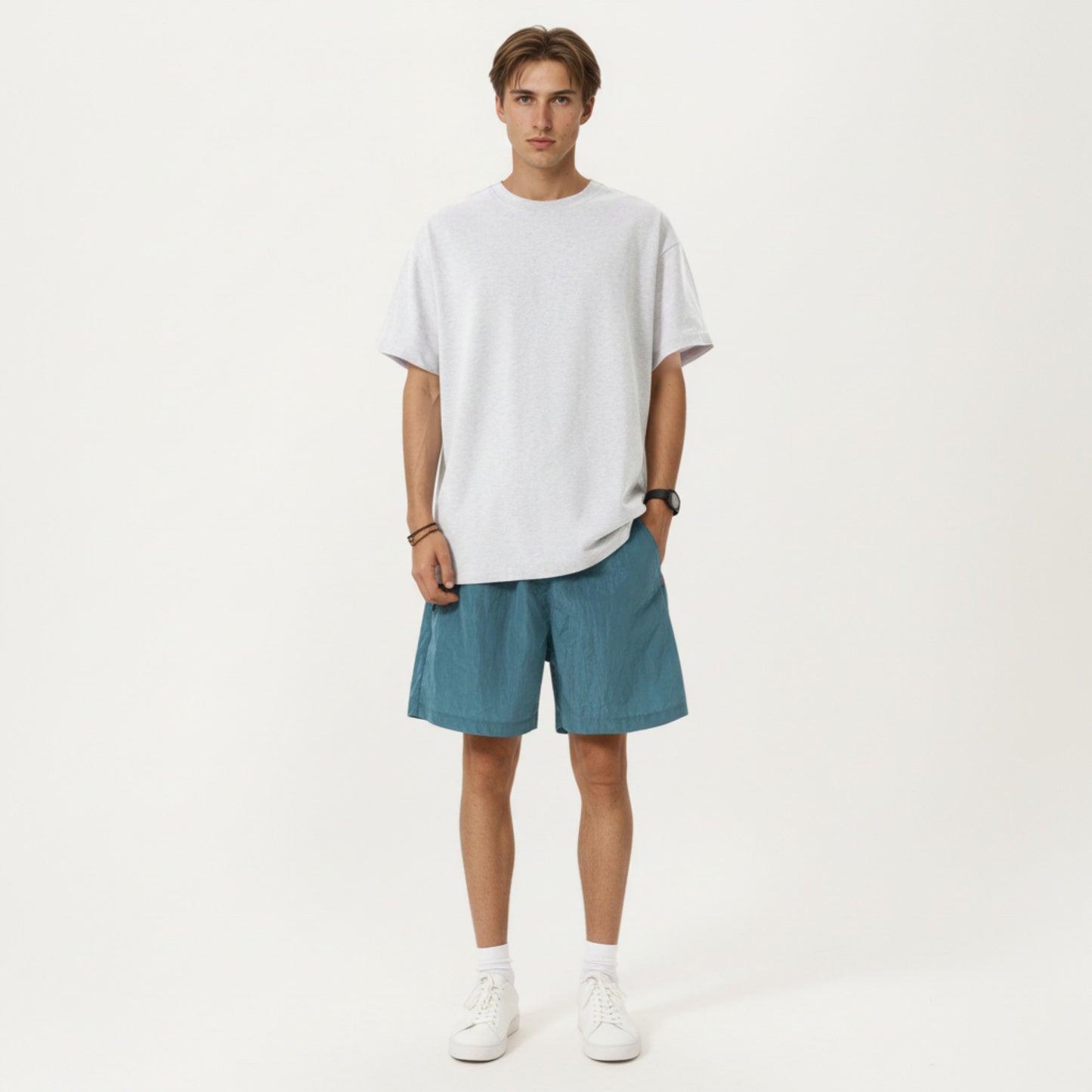 Men's Short Sleeve Basic T-Shirt with Crew Neck Lightweight Fabric and Relaxed Fit Design