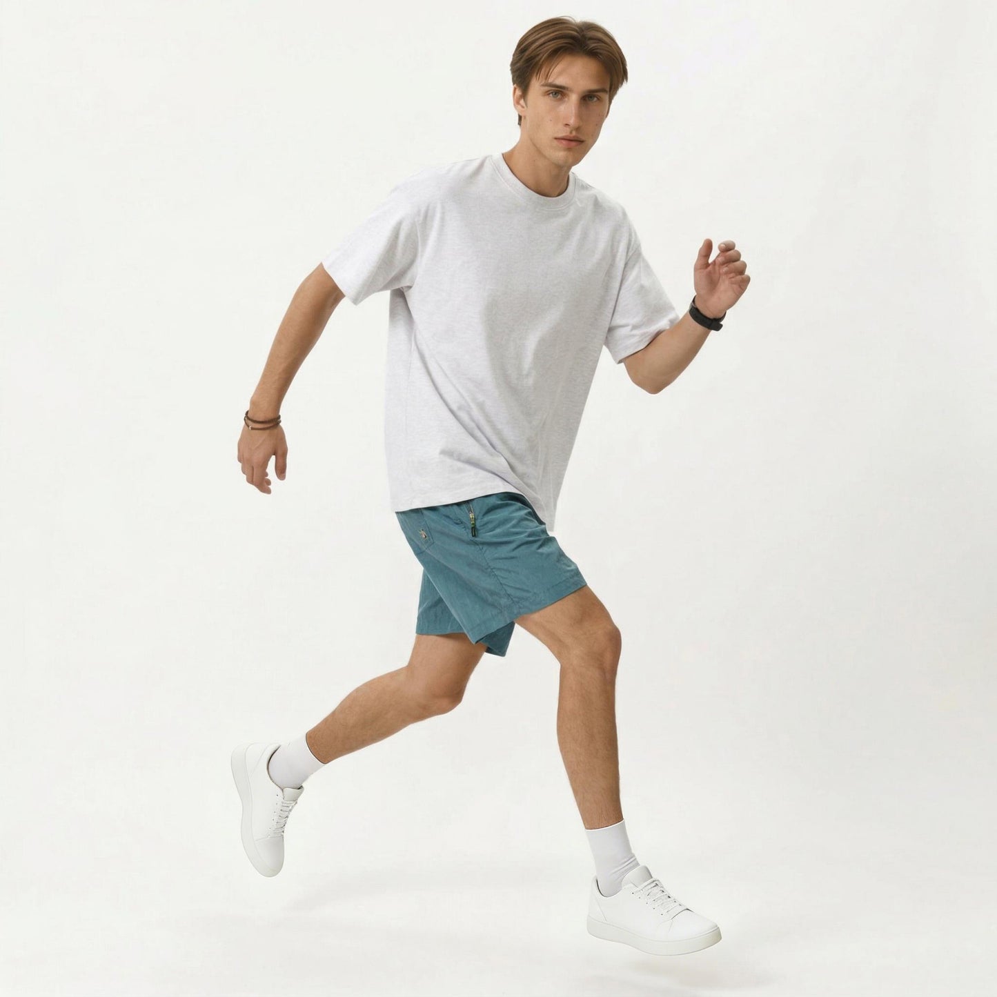 Men's Short Sleeve Basic T-Shirt with Crew Neck Lightweight Fabric and Relaxed Fit Design