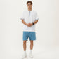 Men's Short Sleeve Athletic Polo Shirt with Zip Collar Lightweight Breathable Fabric and Relaxed Fit