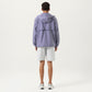 Men's Lightweight Hooded Windbreaker Jacket with Full Zip Closure Elastic Cuffs and Side Pocket