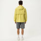 Men's Lightweight Hooded Windbreaker Jacket with Full Zip Closure Elastic Cuffs and Side Pocket