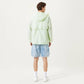 Men's Lightweight Windbreaker Jacket with Hood Full Zip Closure Chest Zipper Pocket and Elastic Cuff