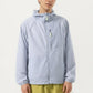 Men's Lightweight Windbreaker Jacket with Hood Full Zip Closure Chest Zipper Pocket and Elastic Cuff