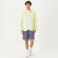 Men's Lightweight Windbreaker Jacket with Hood Full Zip Closure Chest Zipper Pocket and Elastic Cuff
