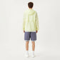 Men's Lightweight Windbreaker Jacket with Hood Full Zip Closure Chest Zipper Pocket and Elastic Cuff