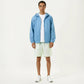 Men's Lightweight Hooded Windbreaker Jacket with Full Zip Closure Elastic Cuffs and Relaxed Fit