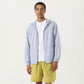 Men's Lightweight Hooded Windbreaker Jacket with Full Zip Closure Elastic Cuffs and Relaxed Fit