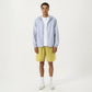 Men's Lightweight Hooded Windbreaker Jacket with Full Zip Closure Elastic Cuffs and Relaxed Fit
