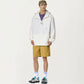 Men's Lightweight Windbreaker Jacket with Hood Full Zip Closure Panel Detail and Elastic Cuff Design