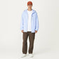 Men's Lightweight Windbreaker Jacket with Hood Full Zip Closure Panel Detail and Elastic Cuff Design